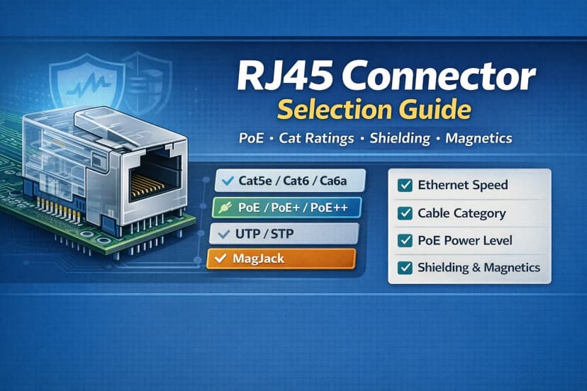 RJ45 Connector Selection Guide: How to Choose the Right Connector for Your Application