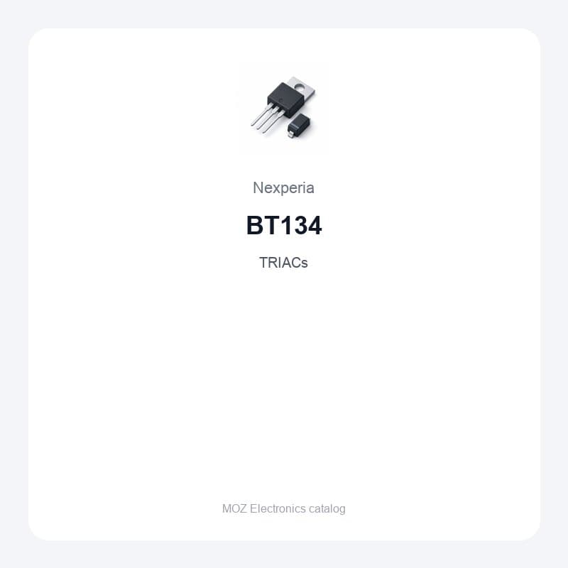 BT134 — Nexperia — TRIACs — product image