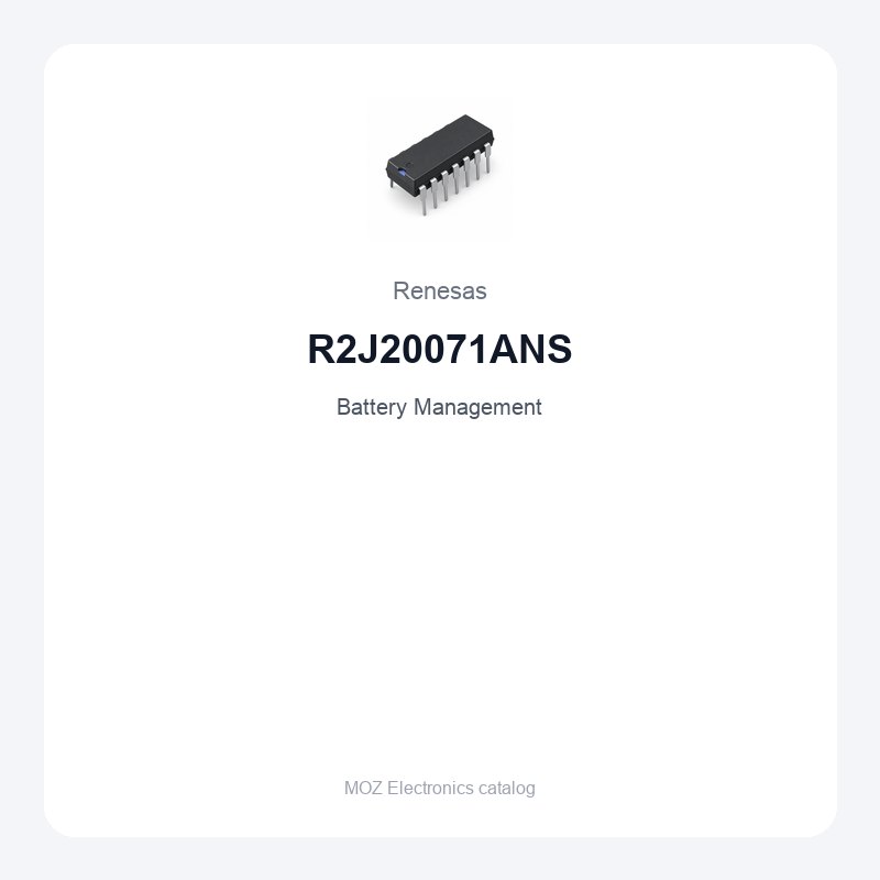 Renesas R2J20071ANS Battery Management